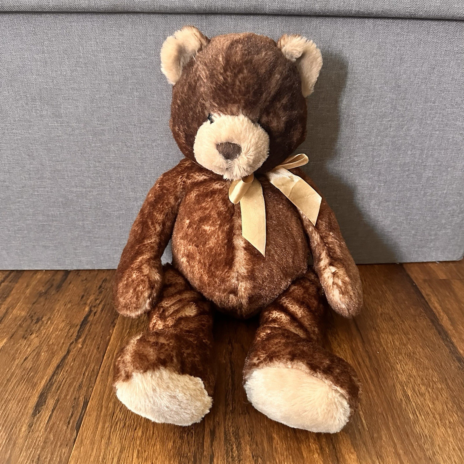 Ganz Spencer Teddy Bear Two Tone Plush Brown Stuffed Animal Toy Large Soft