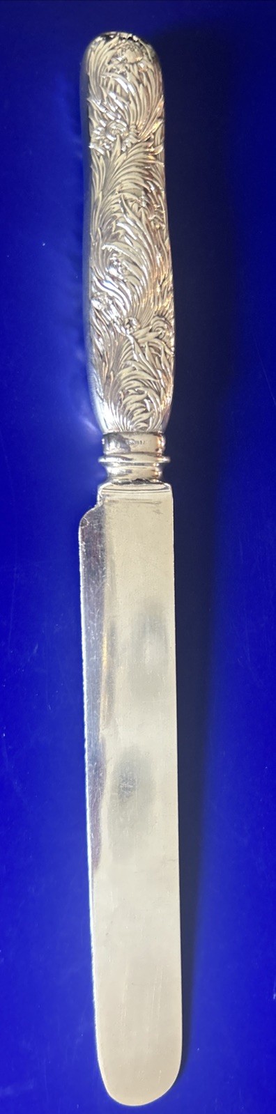 Tiffany & Co. New York Chrysanthemum Sterling Silver Luncheon Knife Monogram