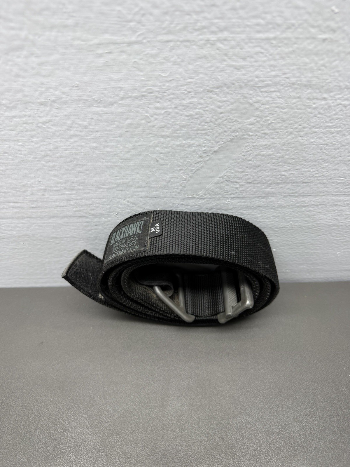 Blackhawk Rigger Tactical Duty Belt Medium Black Nylon Made In USA