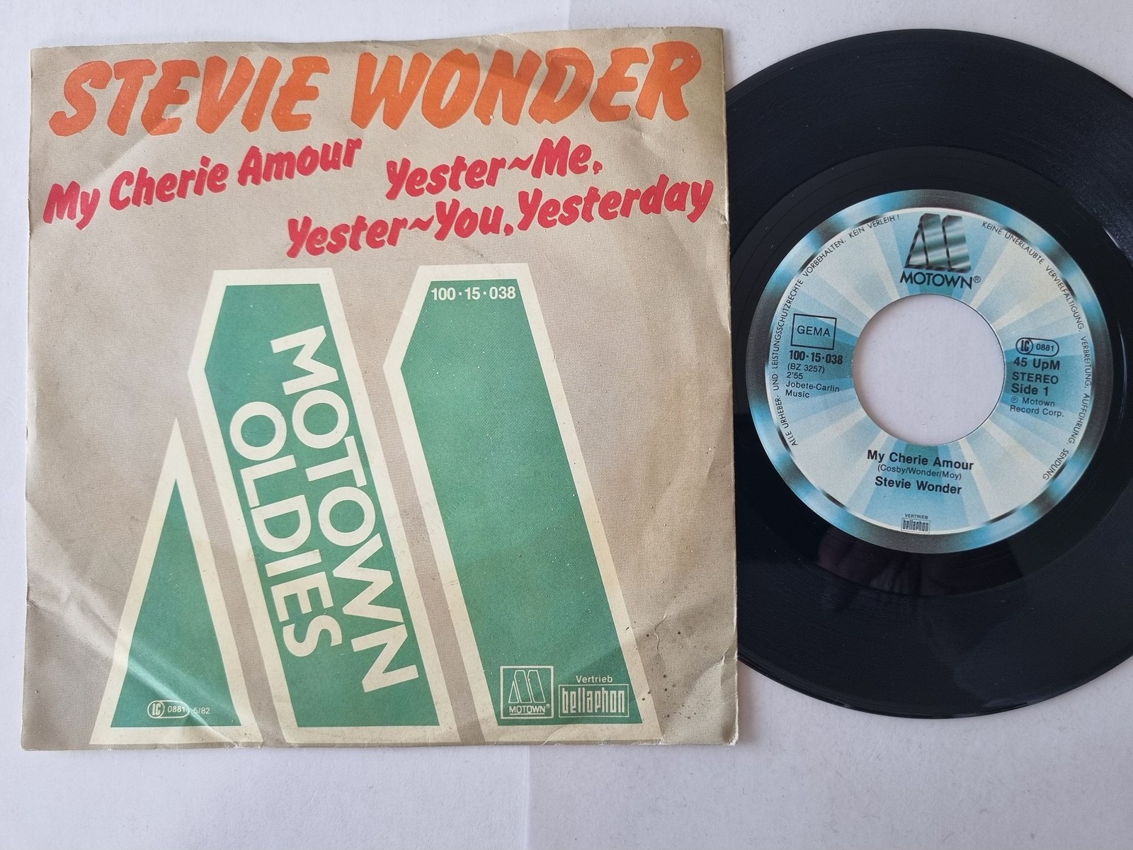 Stevie Wonder - My Cherie Amour/ Yester-me, Yester-you, Yesterday 7'' Vinyl