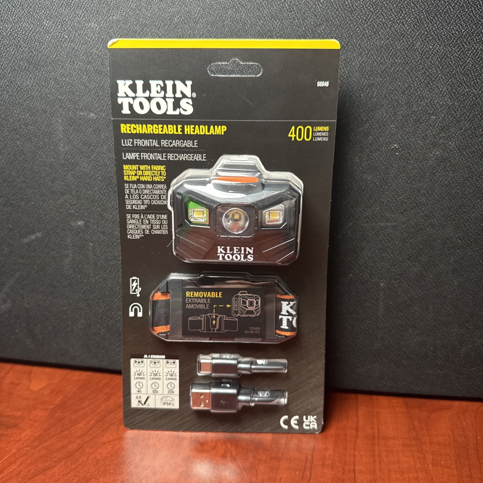 Klein Tools 56048 Rechargeable Light Array Headlamp With Strap (0484) New