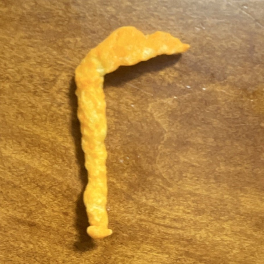 Unique Oddly Shaped Cheeto (reaper)  – Unusually Shaped Novelty Food Item