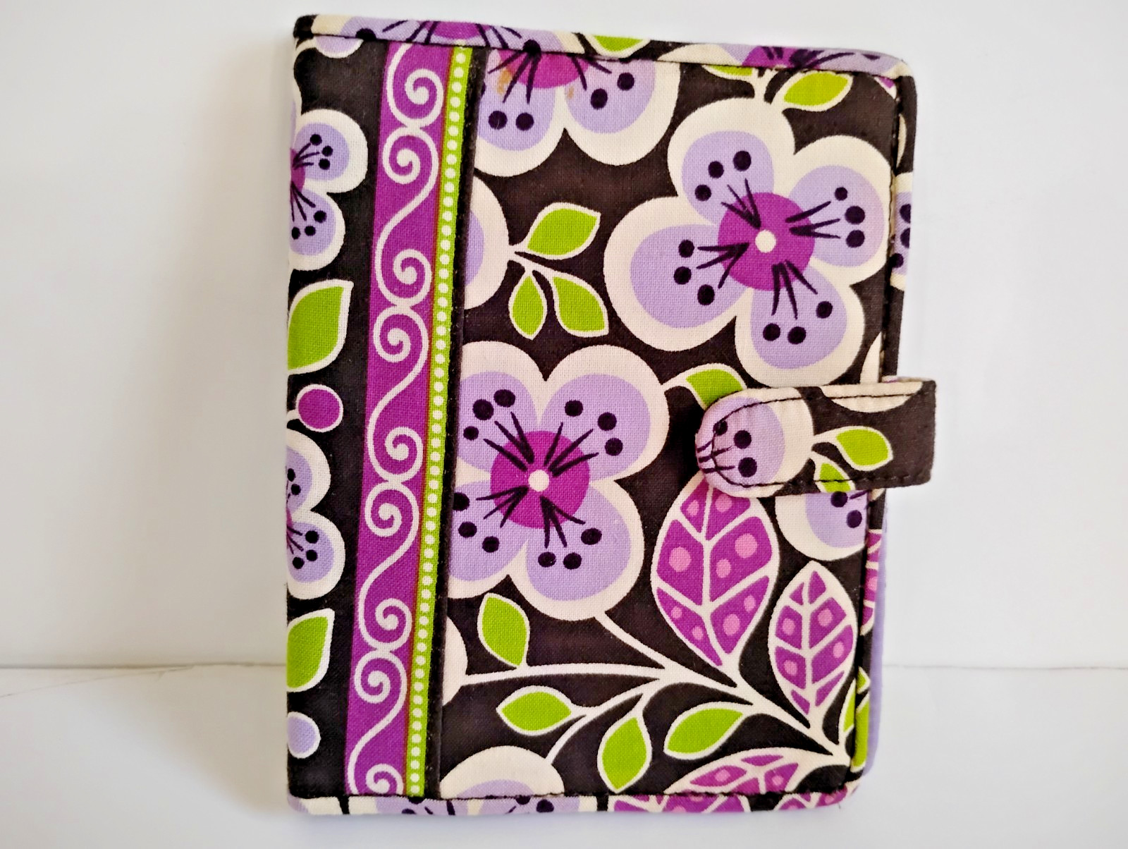 Vera Bradley Passport Cover Holder in Rare Plum Petals Pattern