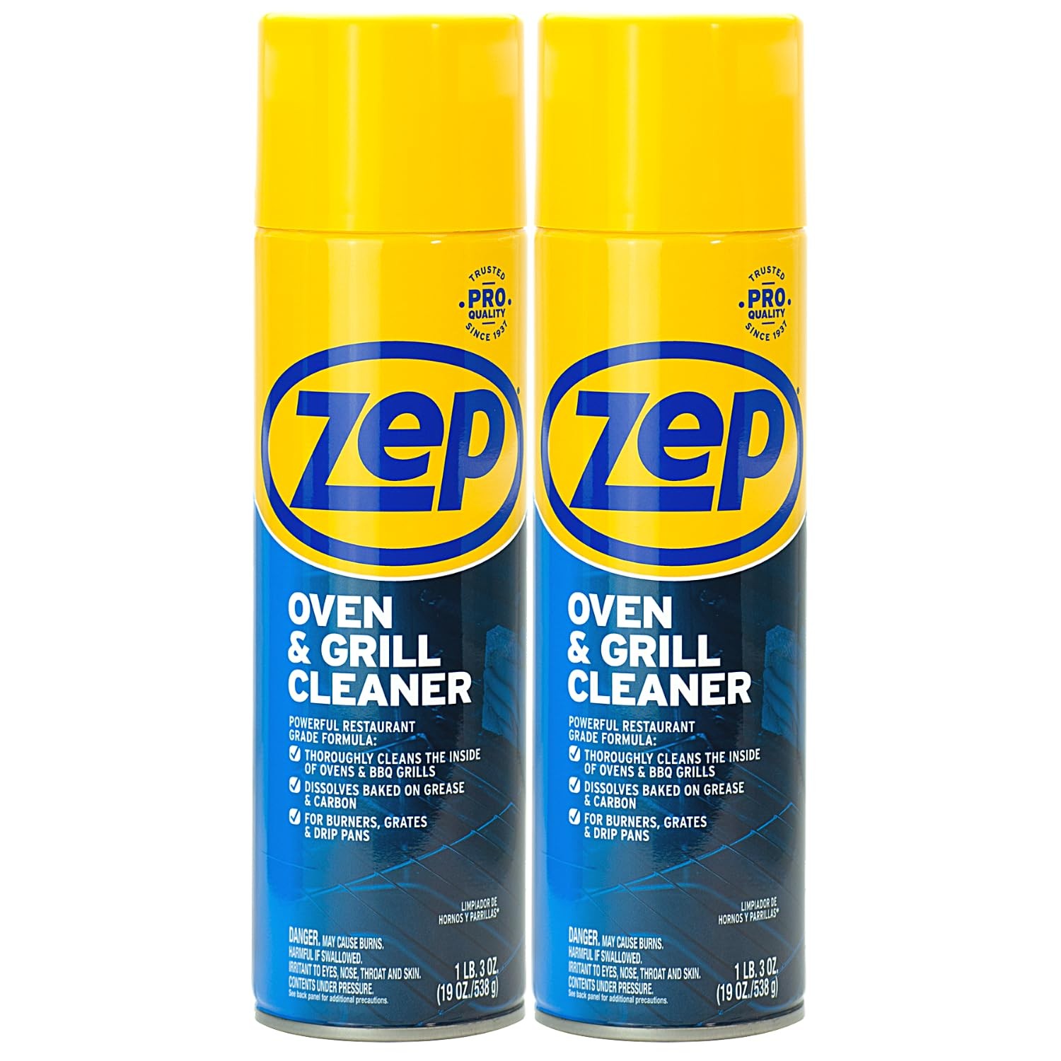 Zep Heavy-Duty Oven and Grill Cleaner - 19 oz 19 Ounce (Pack of 2), White 