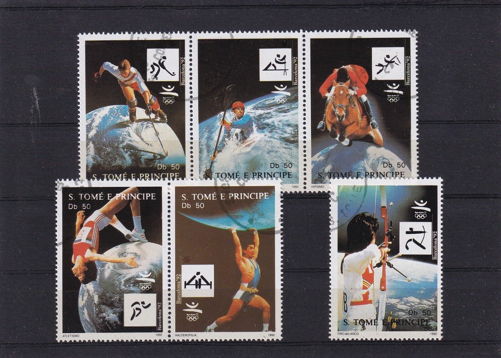 SA15c Sao Tome and Principe 1992 Olympic Games - Barcelona used stamps