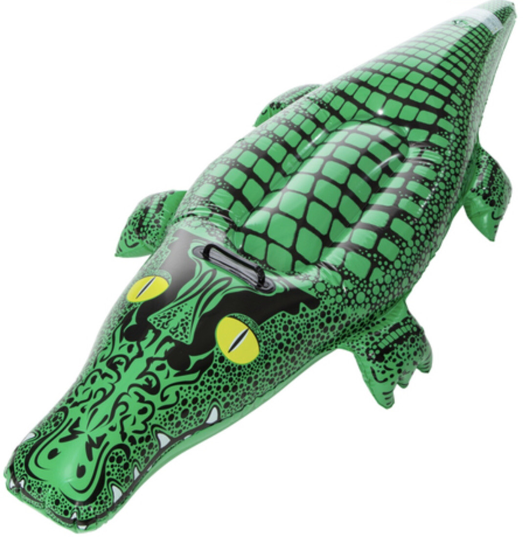 Crocodile Inflatable Inner Tube Pool Lake Float 58x26x9” FUN Ships FAST!
