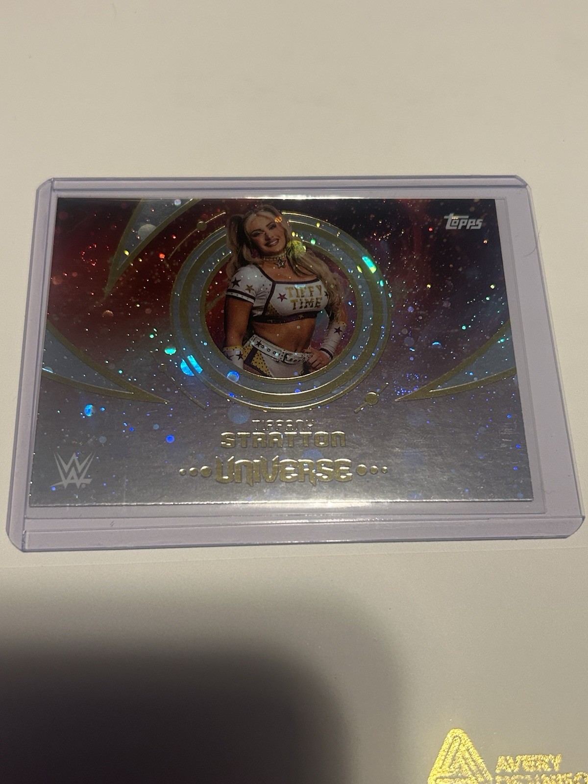 2025 WWE Topps Universe Tiffany Stratton Galaxy Foil Blaster Exclusive
