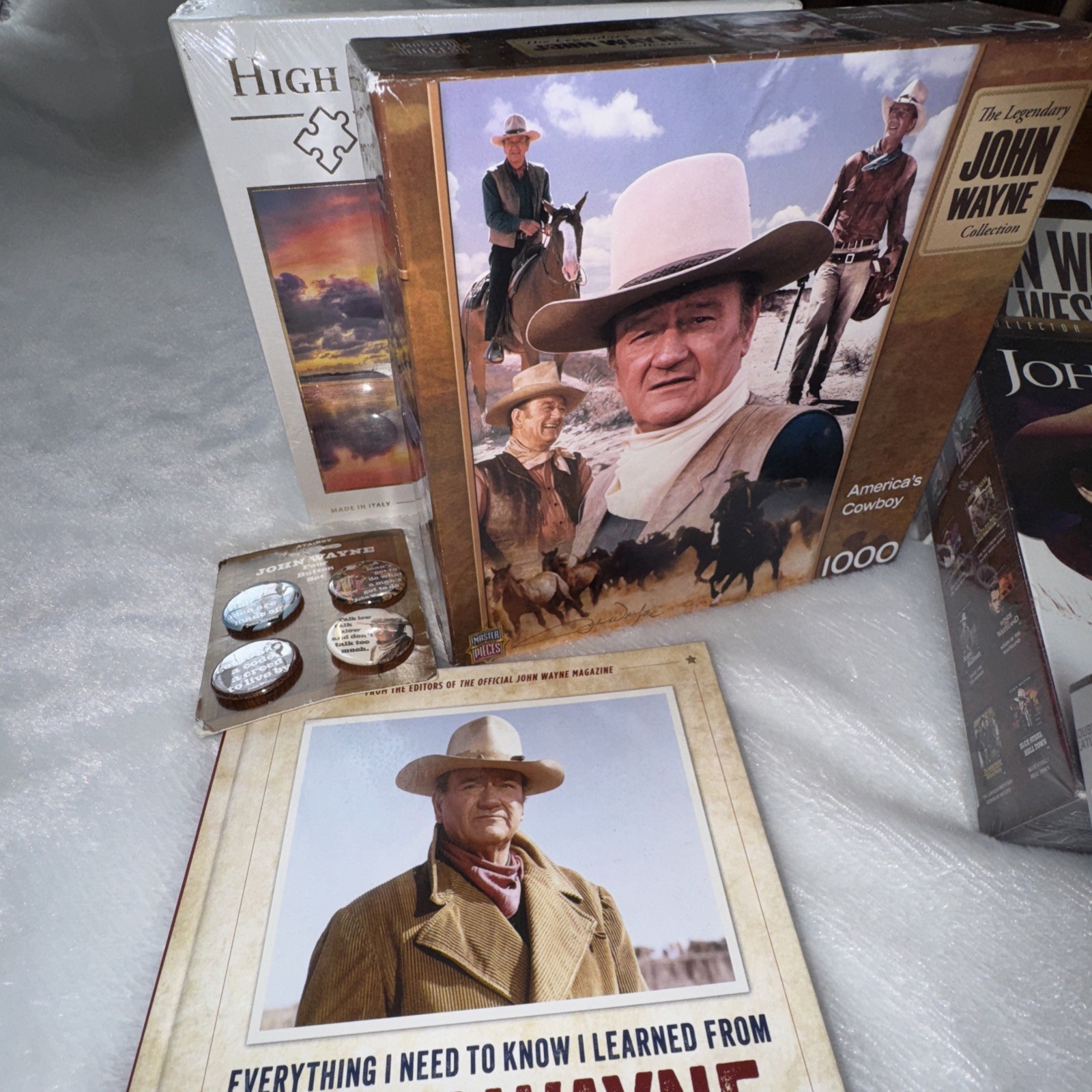 This collection Limited Edition RARE John Wayne Hand Sculpted Resin DVD Cover