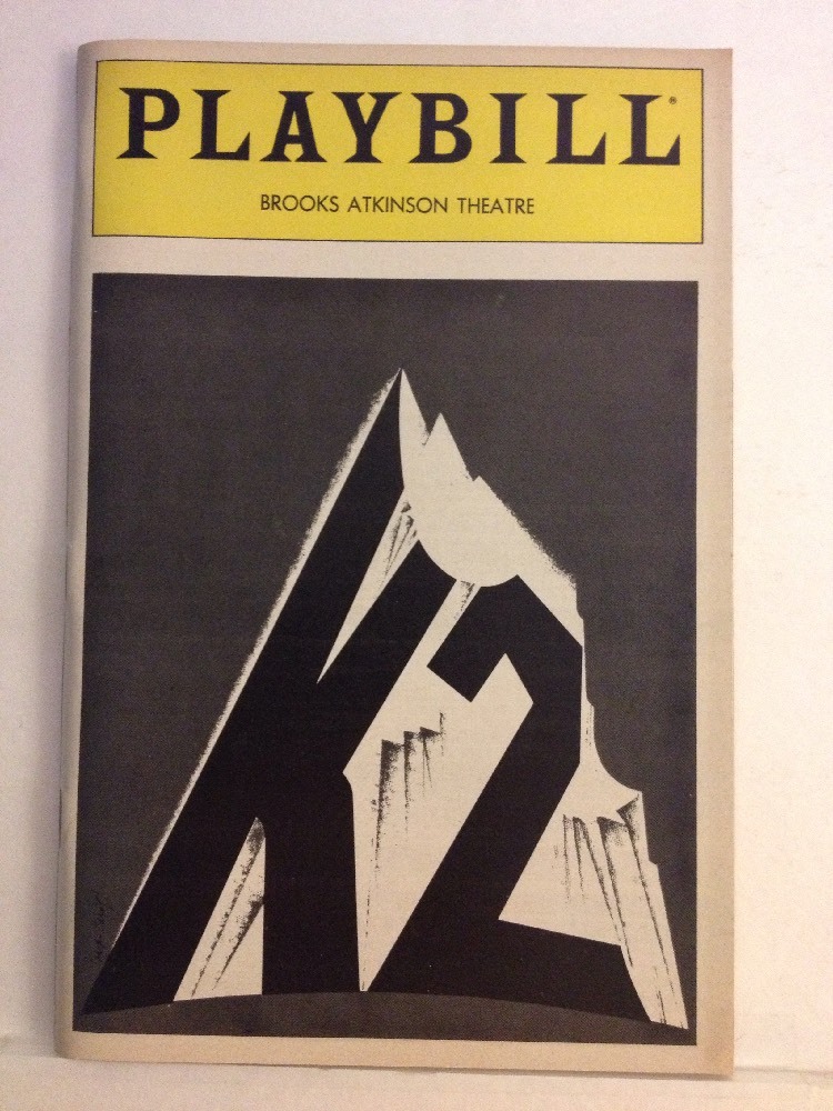 K2 at Brooks Atkinson Theatre Playbill May 1983! Patrick Myers!