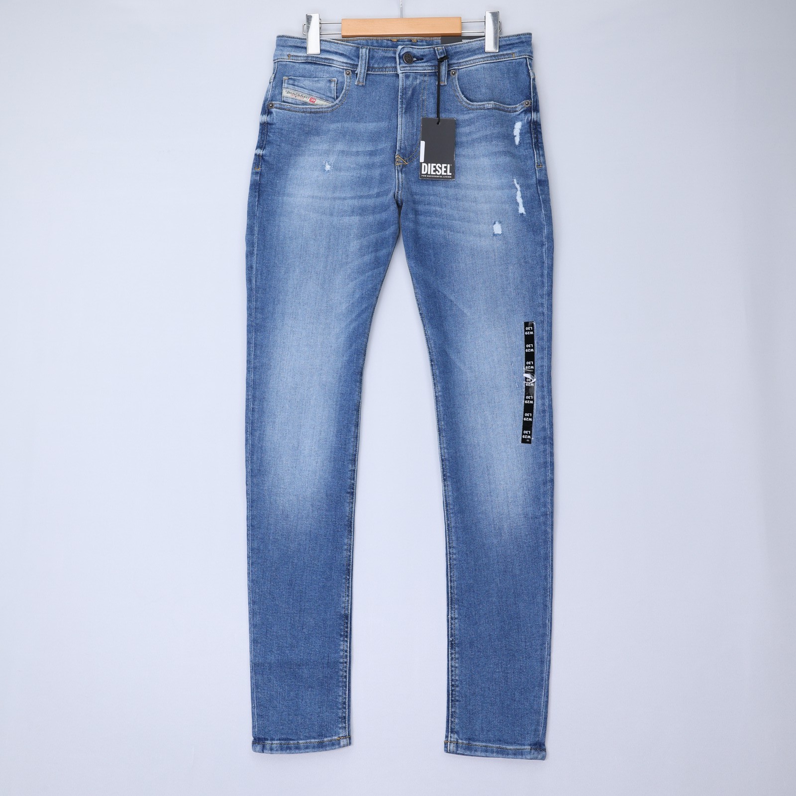 Diesel Mens Jeans 1979 Sleenker Trousers Skinny Low Rise Medium Blue Size NWT