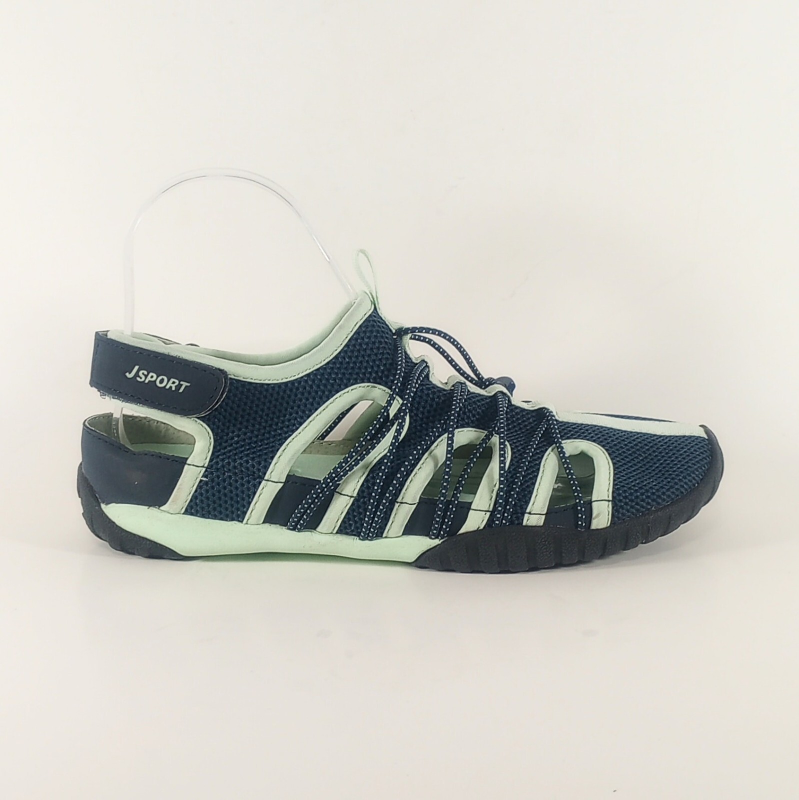 JSport by Jambu Newbury Womens 7M Navy Blue And Pale Green Water Shoes 