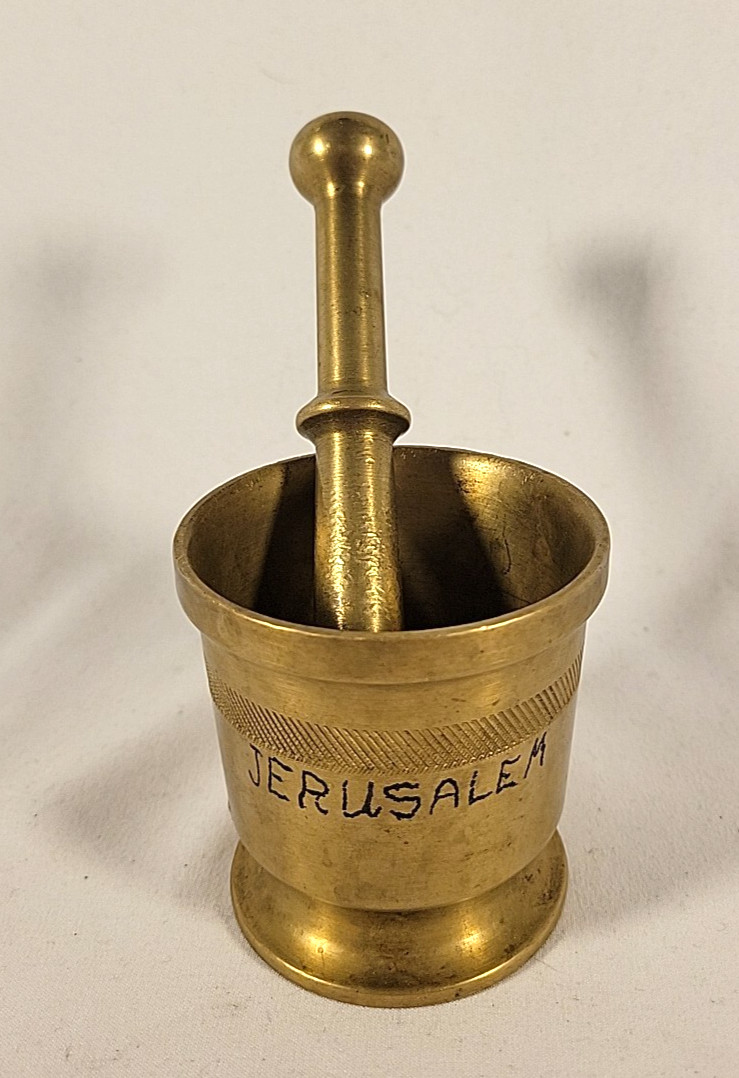 Brass Mortar & Pestle - Antique