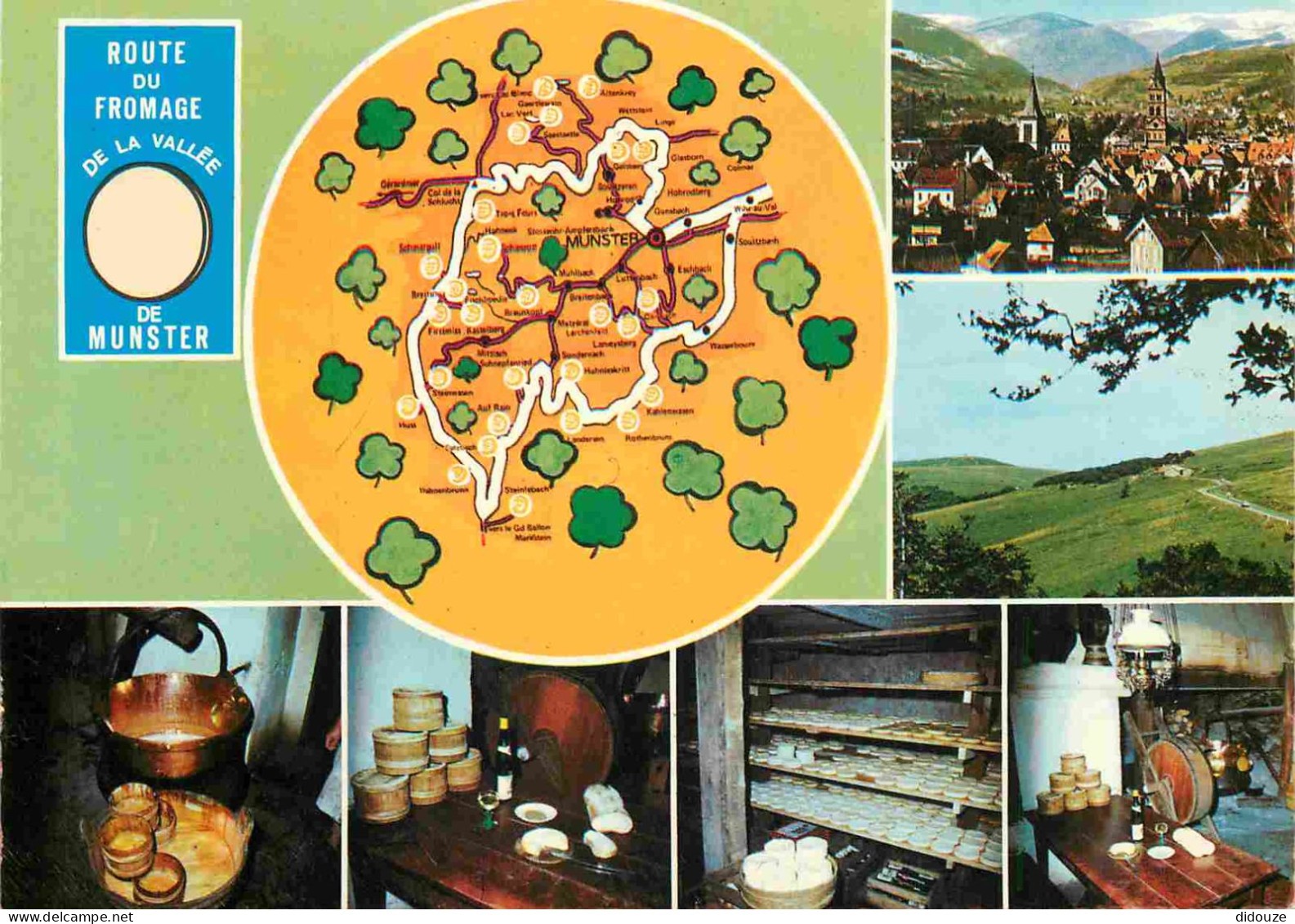 Postcard - Crafts - Cheese - Cheeses - Cheese Factory - Munster - Route du