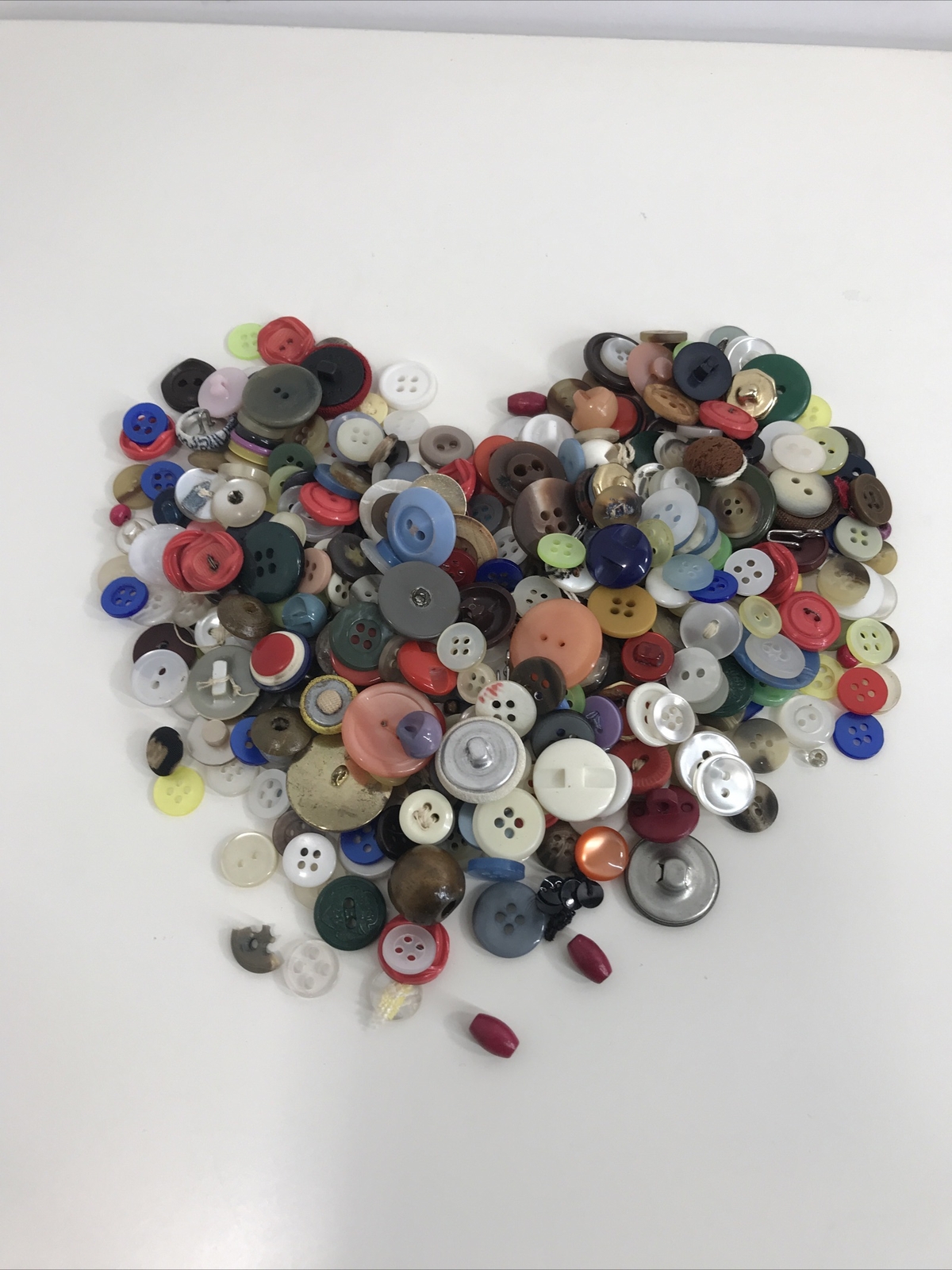 Button Mix Lot Vintage To Now Small Buttons 5.9oz Multicolor Crafting