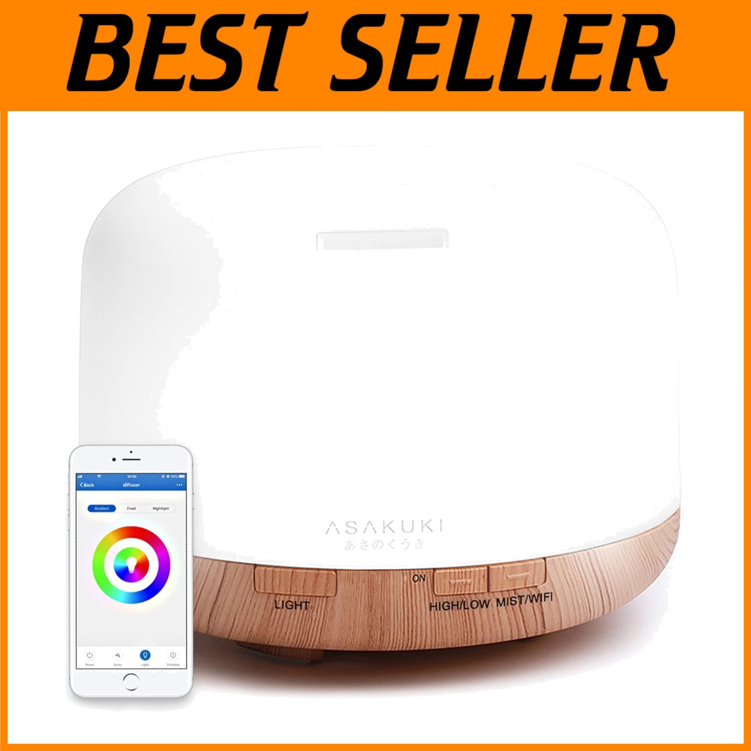 Voice Controlled 500ml Oil Diffuser - Relaxing Atmosphere