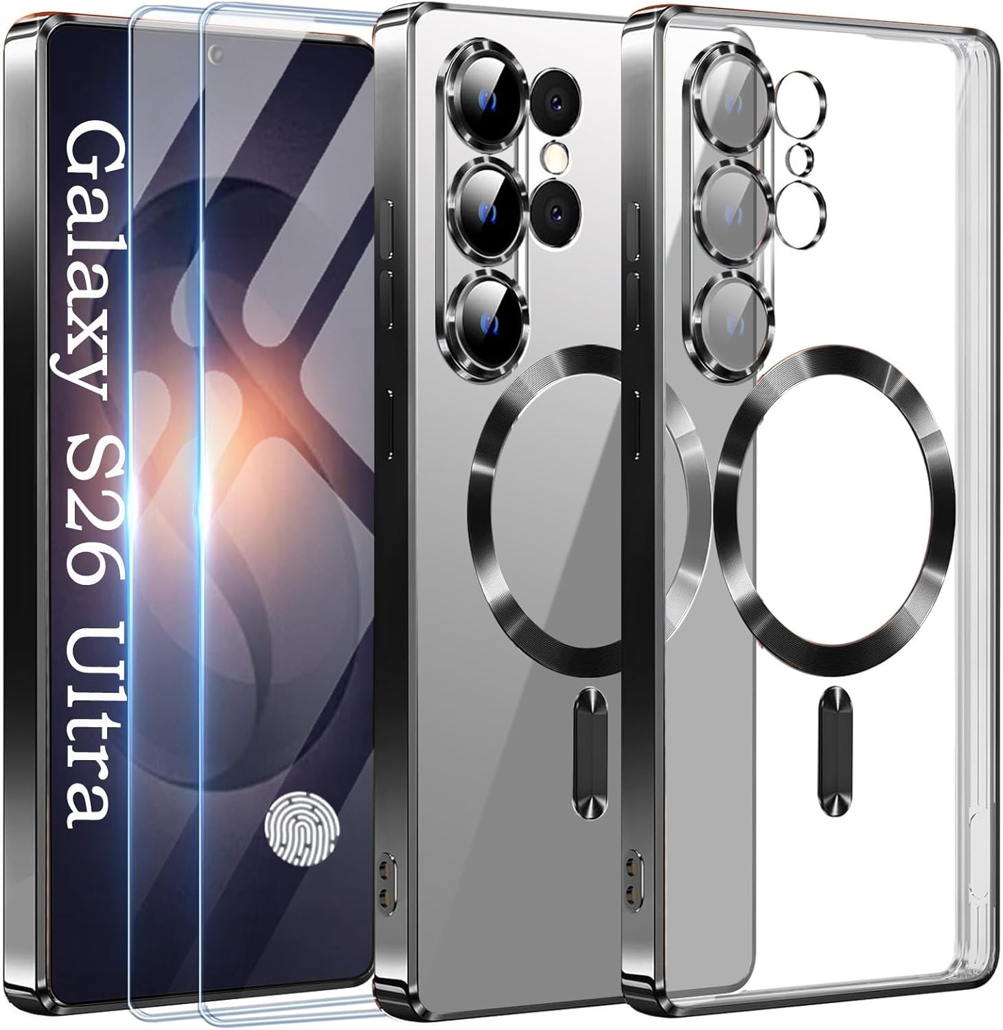 Titanium Case for Samsung Galaxy S26 Ultra with 2 Screen Protectors