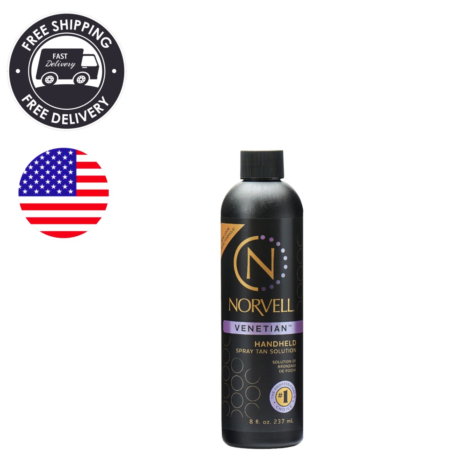 Hydrating 8 Fl Oz Sunless Tanning Spray -  Formula for All Skin Types