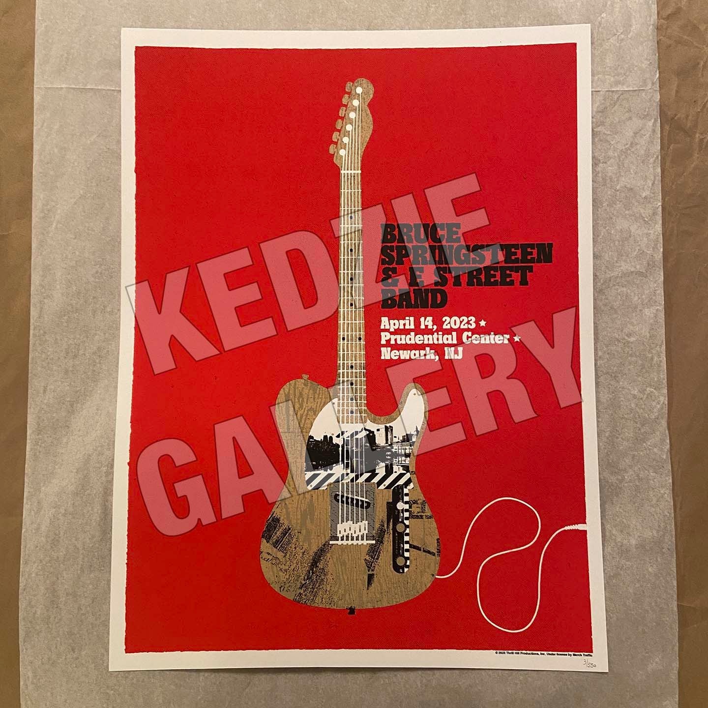 Bruce Springsteen & E Street Band 2023 4/14 Newark NJ Matt Needle 3/550 Poster