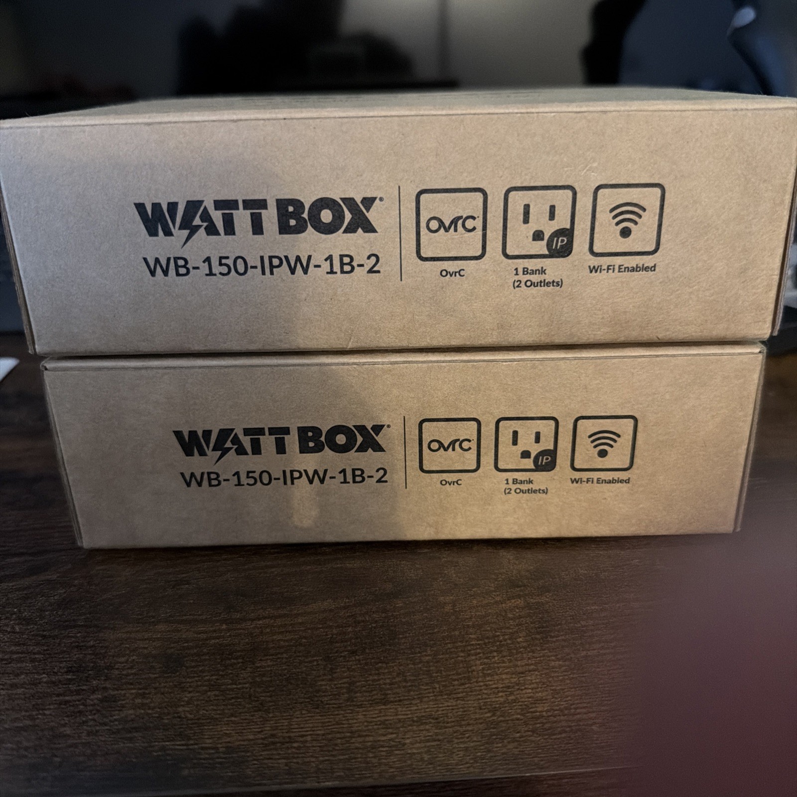 WattBox WB-150-IPW-1B-2 Wi-Fi Power Bank with 1 Controlled Bank and 2 Outlets