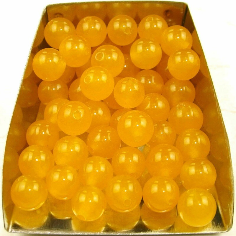 Wholesale 500pcs Lot Natural Yellow Stone Round Spacer Loose Beads 8mm DIY