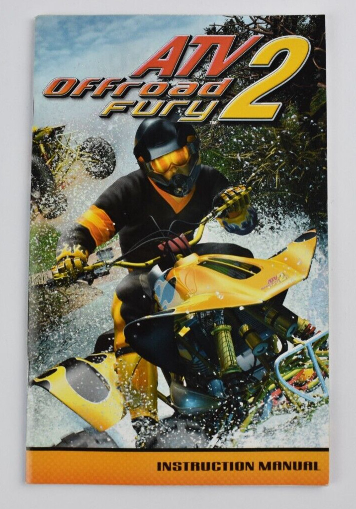 ATV Offroad Fury 2 PS2 PlayStation 2 Authentic Instruction Manual Booklet Only