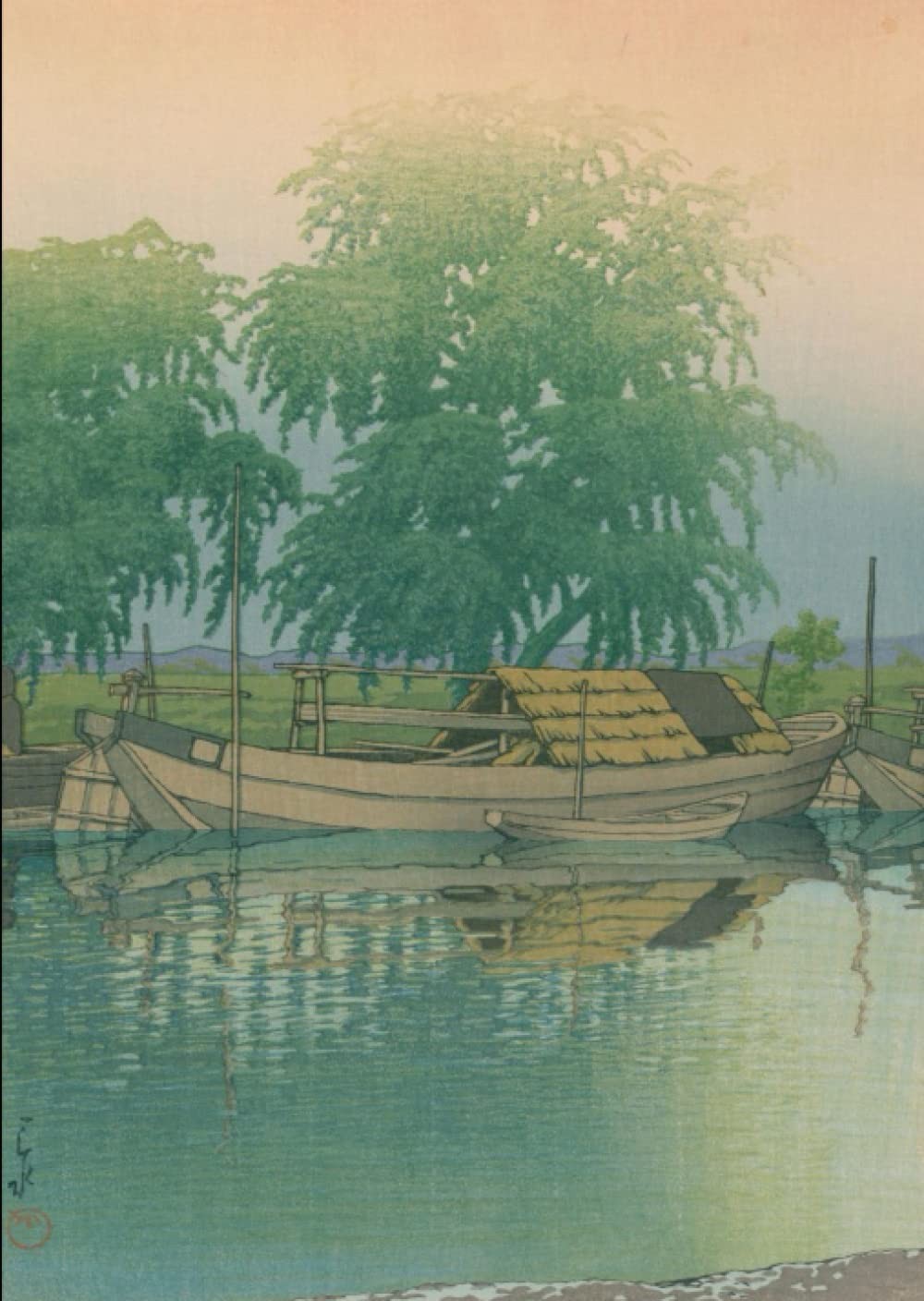 Japanese Traditional Design Notebook 6mm Hasui Kawase 9