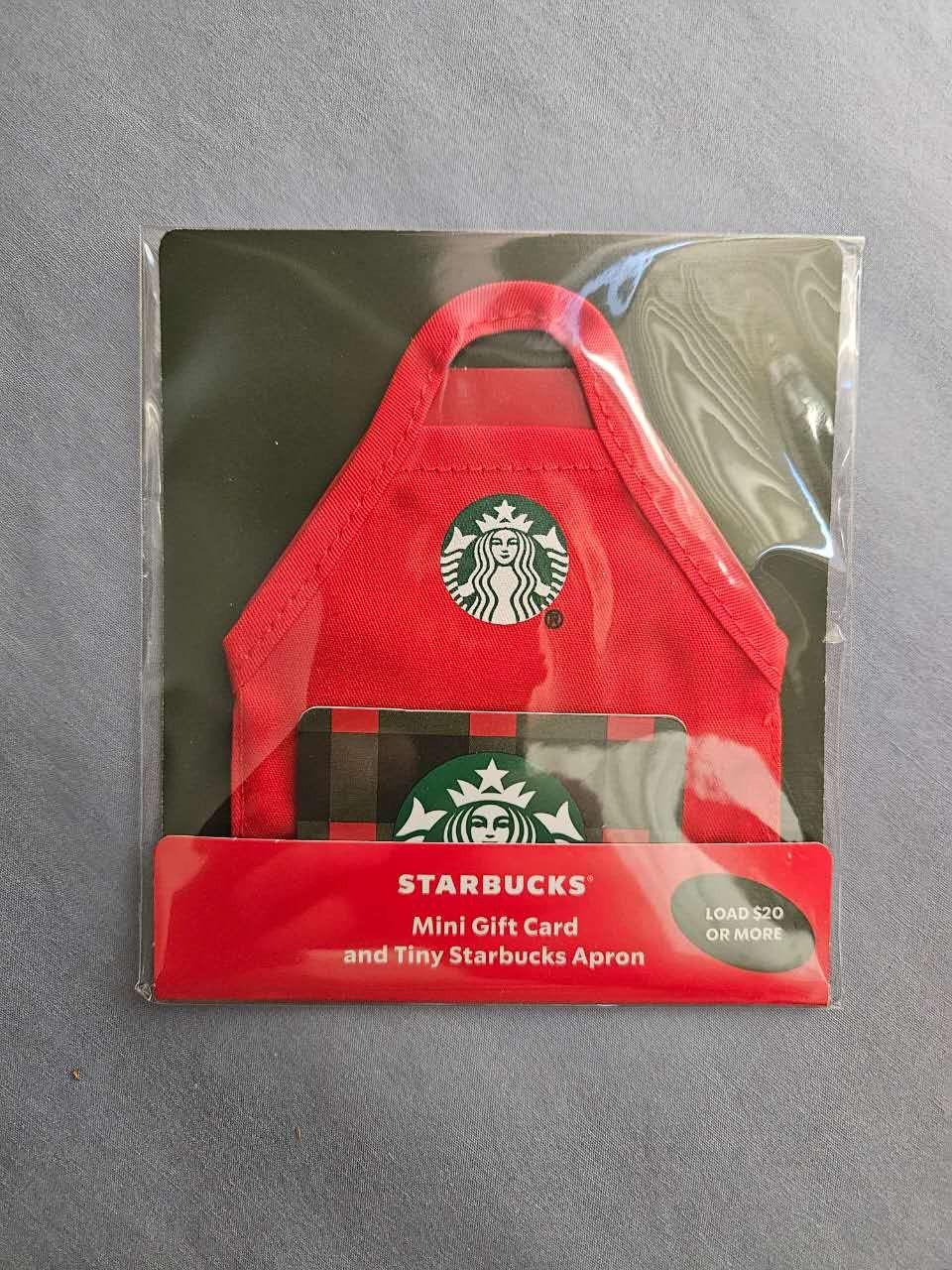 Starbucks 2025 Tiny Starbucks Apron & Mini Gift Card