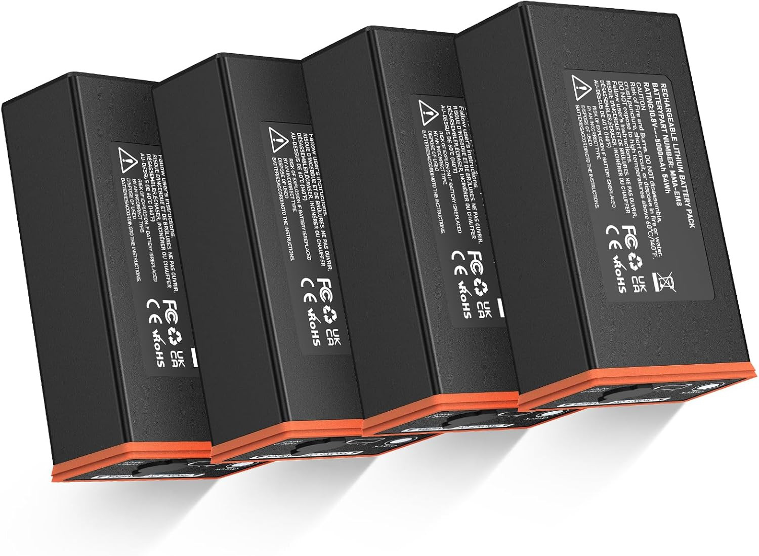 4 Pack Power Mag Battery Pack Compatible with Moultrie Edge Cellular Trail Camer