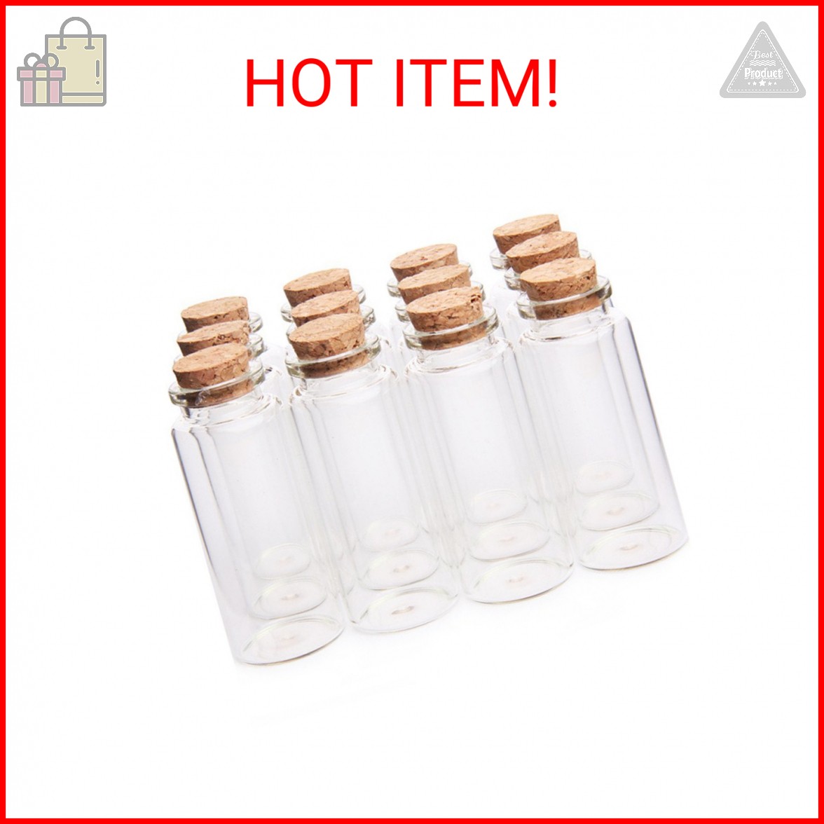 Danmu 30ml 1.18" x 2.75" Potion Bottles,Mini Glass Bottles,Small Glass Jars for 