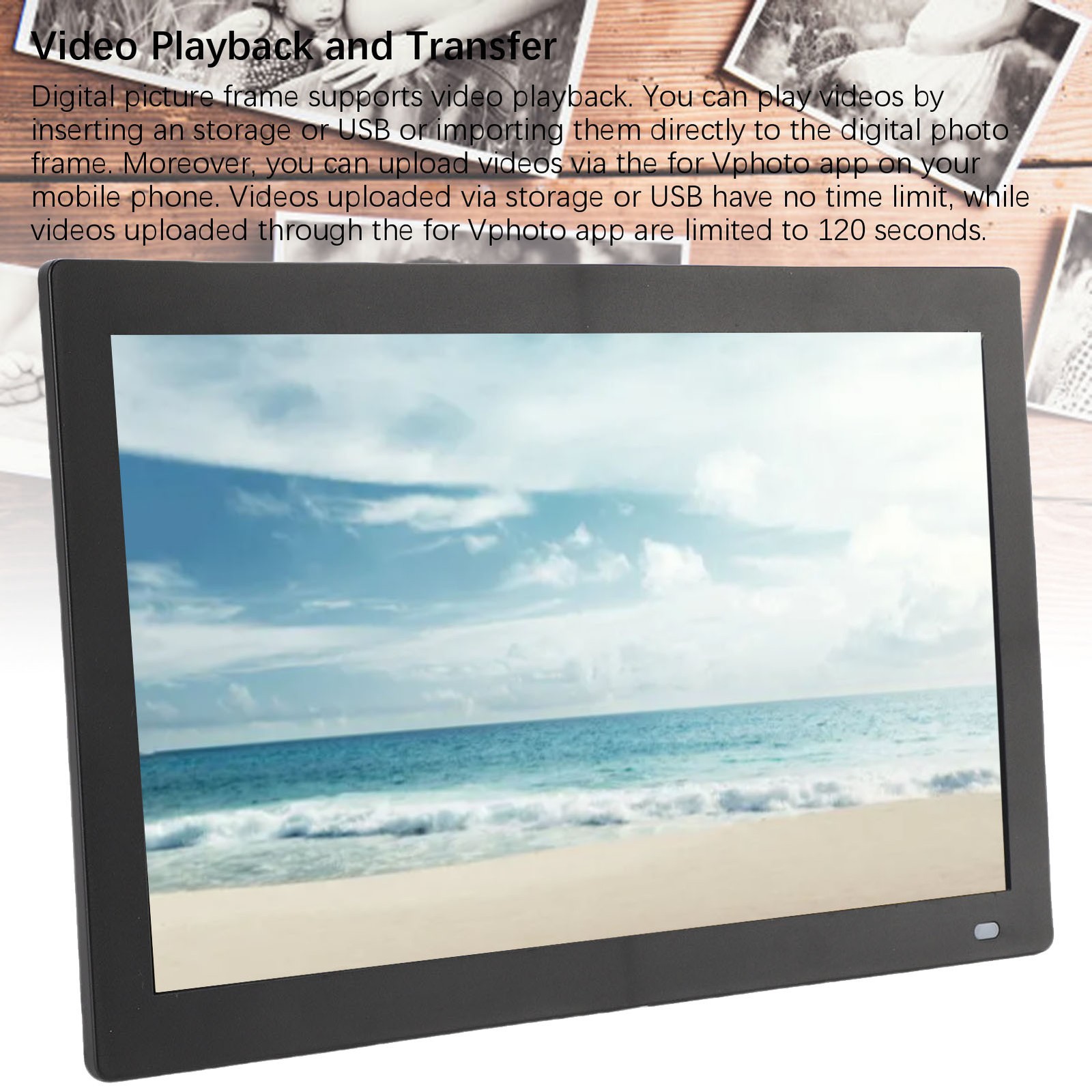 14 Inch WiFi Digital Photo Frame Digital Picture Frame With Remote Control