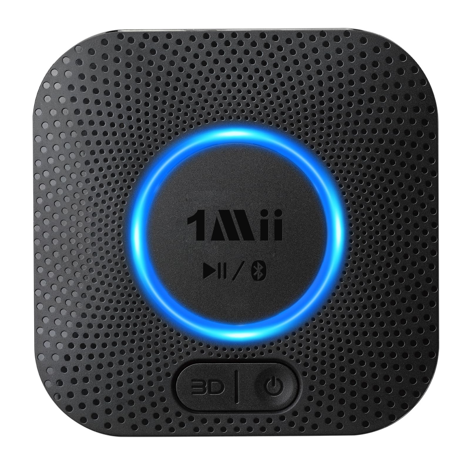 1Mii B06+ Bluetooth Receiver, Hi-Fi Wireless Audio Adapter, Medium, Black 