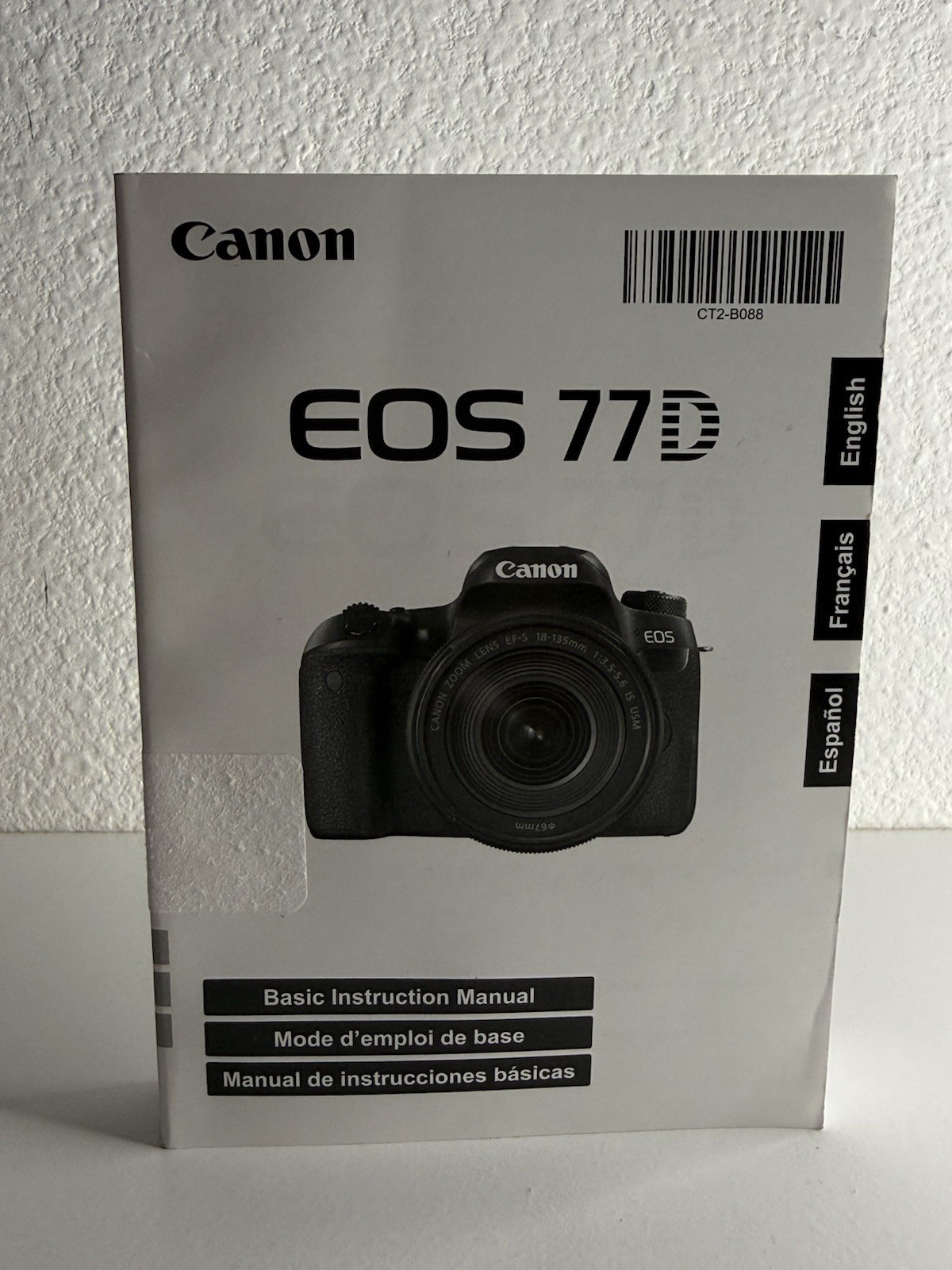 GENUINE CANON EOS 77D OWNERS USERS INSTRUCTION MANUAL.