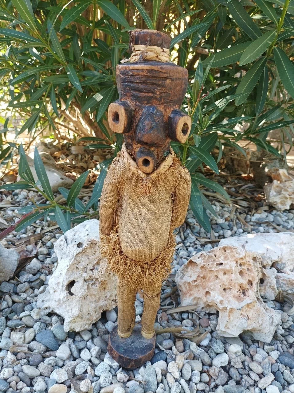 Bakongo tribal fetish African dolls voodoo ritual statues anti evil eye