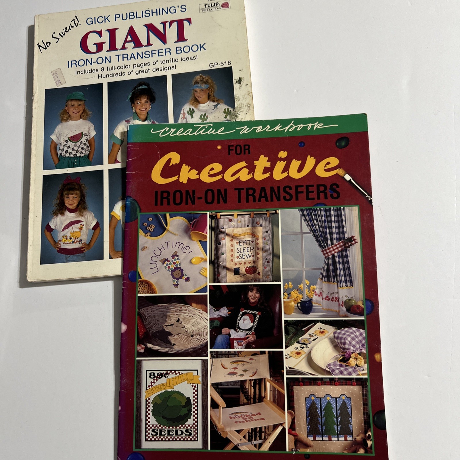 Iron-on Transfer Book Lot (2) Books 