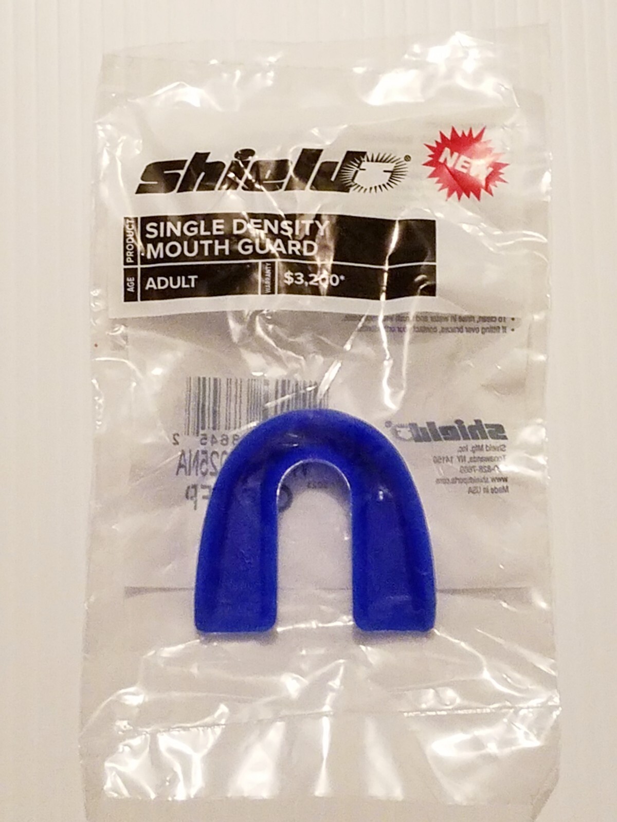 Lot Of 10 Shield Single Density Strapless Adult Mouth Guards Blue