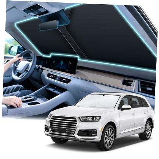  300T Universal Car Windshield Sun Shade, Foldable Reflective for Standard