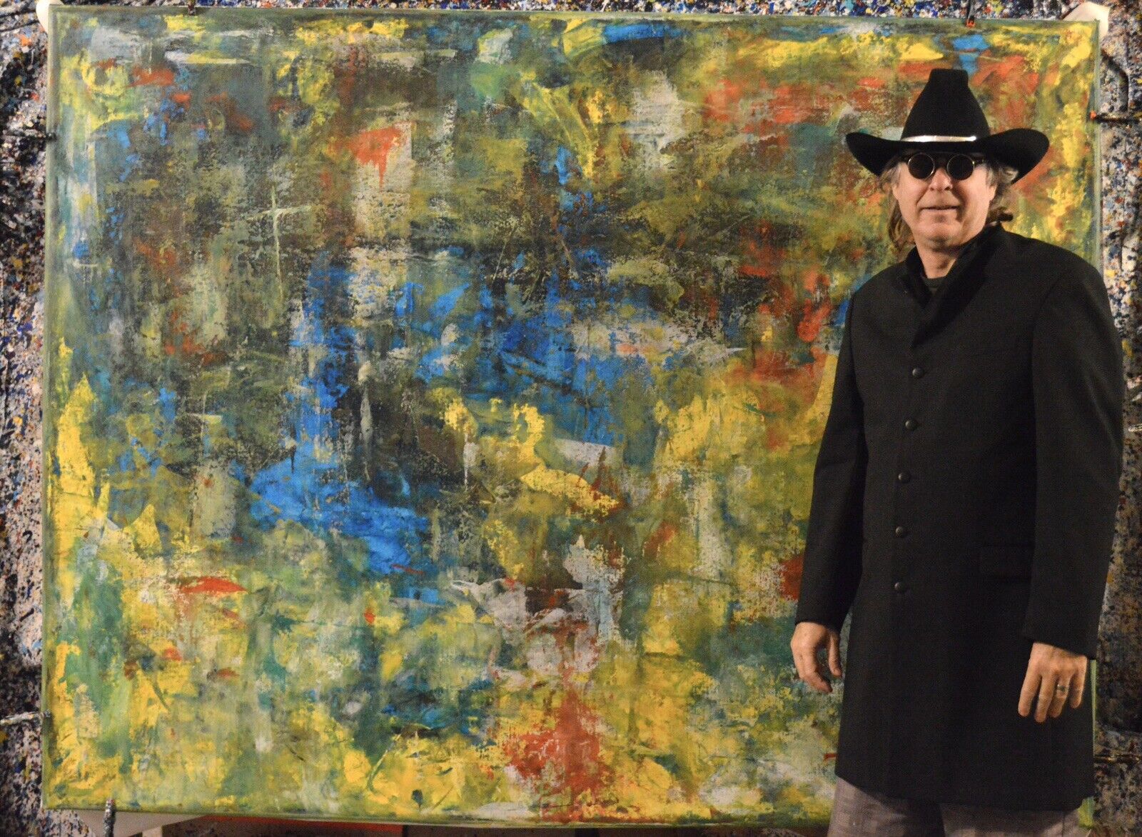 Mark Little￼Professional Canvas￼ Painting 81” X 62”(6ft 9in)Abstract Modern XL