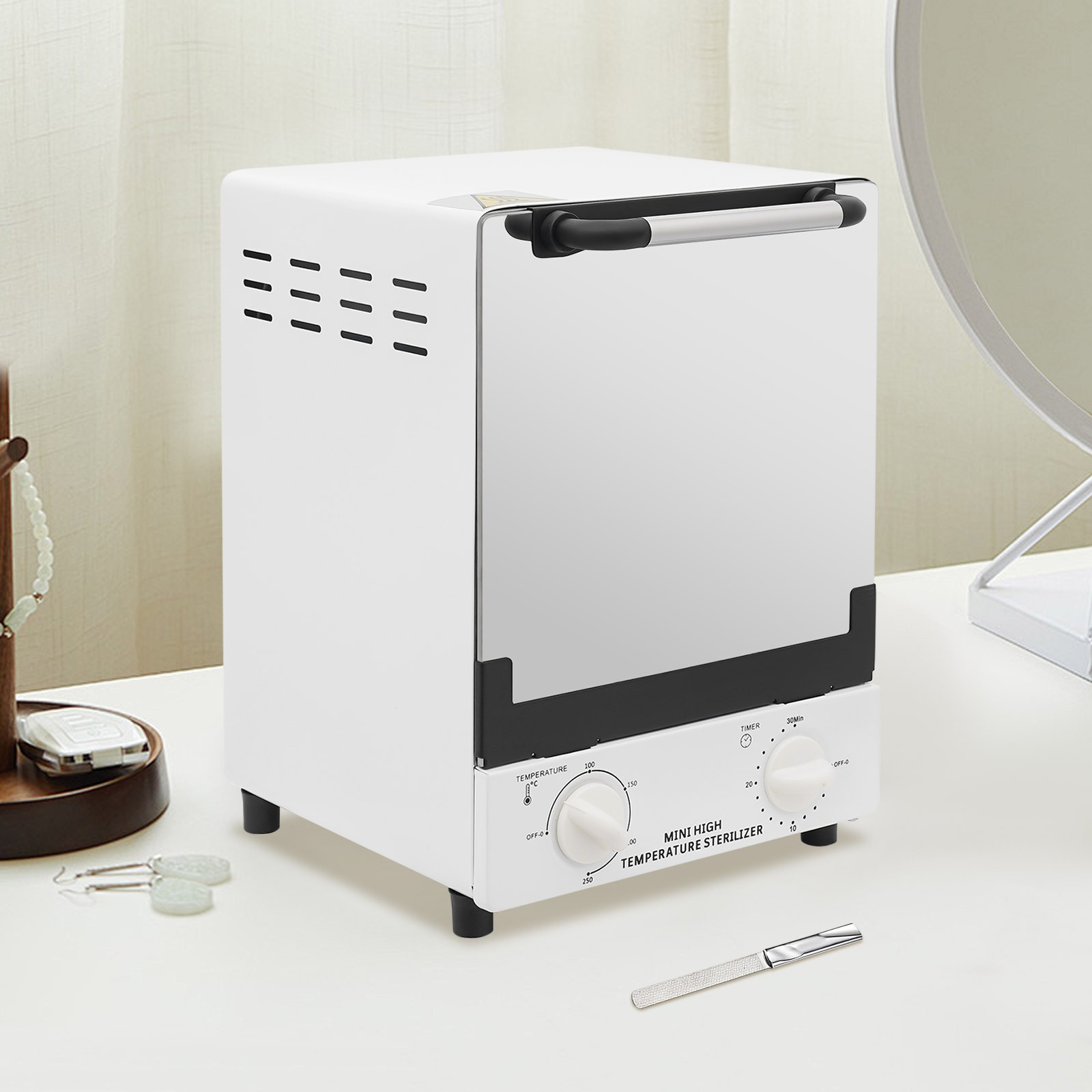 Nail Tool Cleaning Sterilizer Cabinet Multi-Function High Temperature Cabinet US