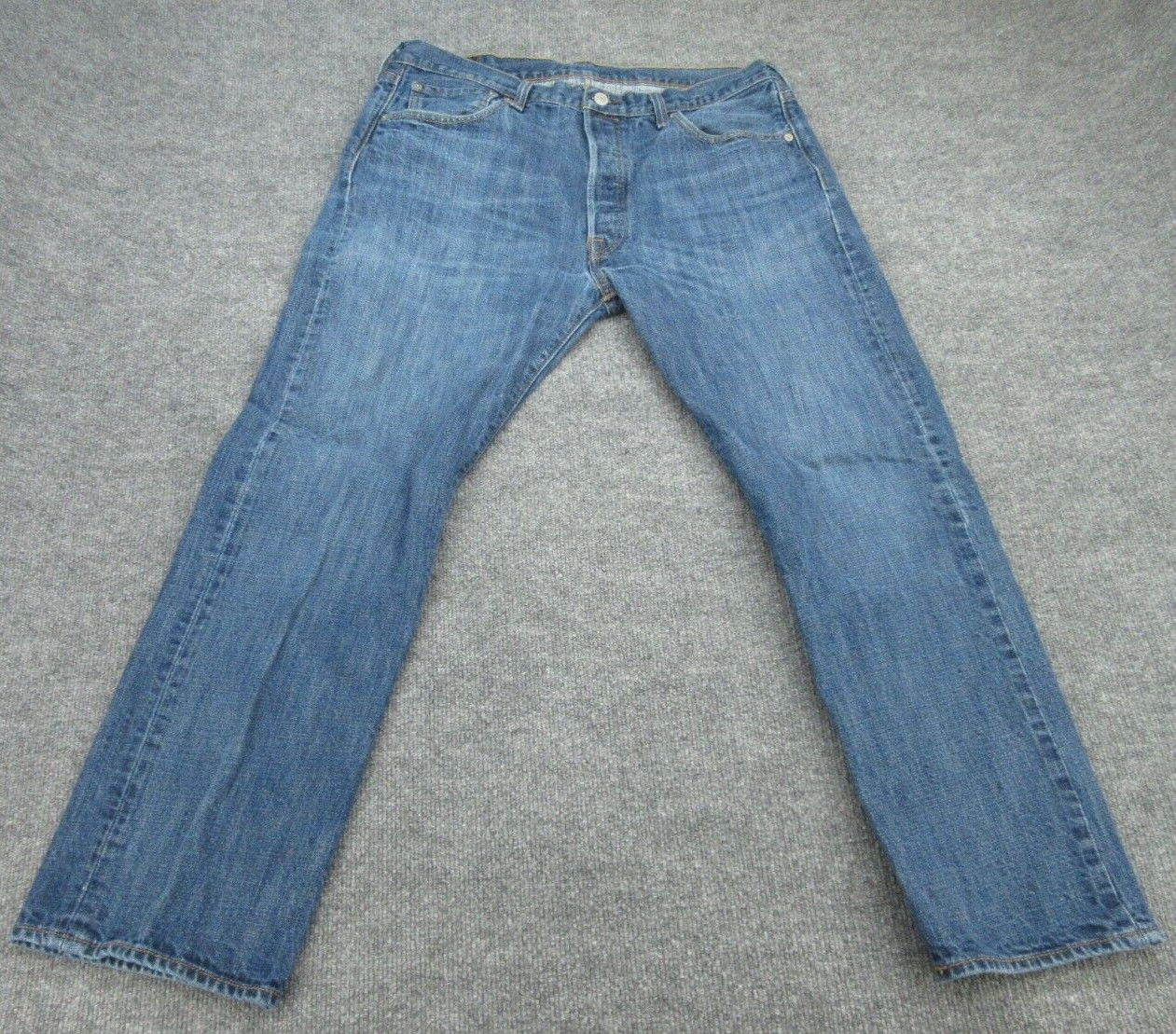 Levis 501 Jeans Mens 36x30 Blue Regular Straight Button Fly Denim (FITS 33x27.5)
