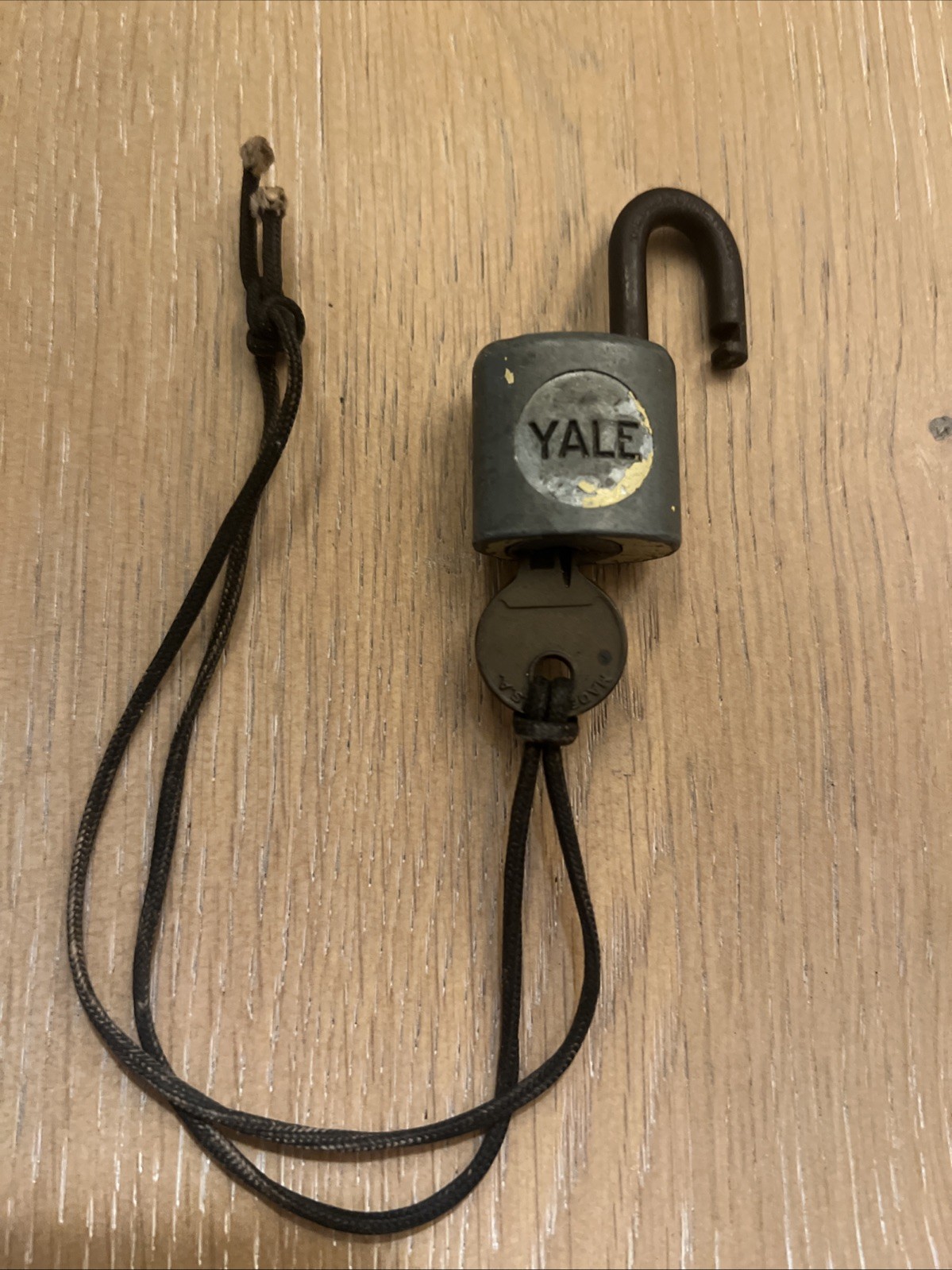 Vintage Small Yale Padlock With Key