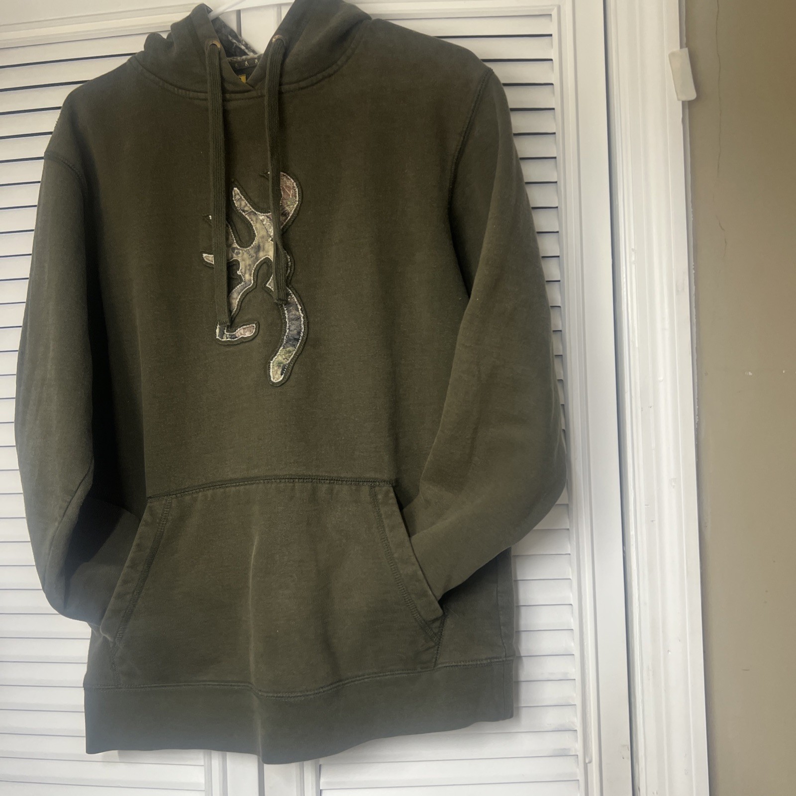 VTG Brownimg men’s Heavyweight￼￼hooded Heavyweight, Sweatshirt  Green Med