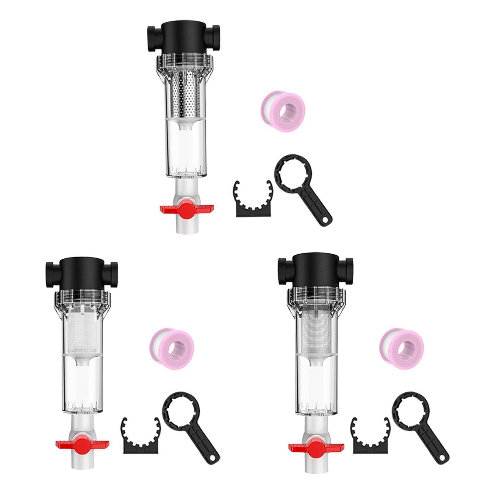 Internal Fish Tank Filter Pre-filtration System Reusable NPT Inline Strainer