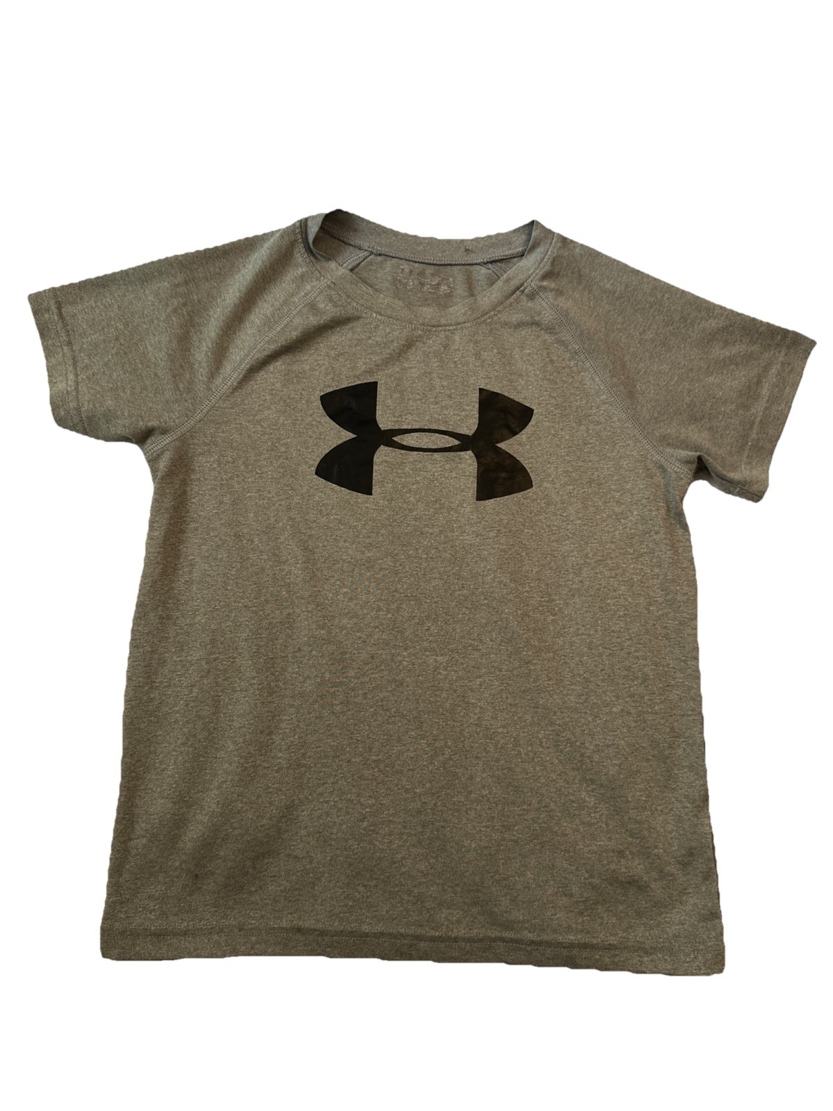 Under Armour Boys, Short Sleeve Shirt, Grey Size 6