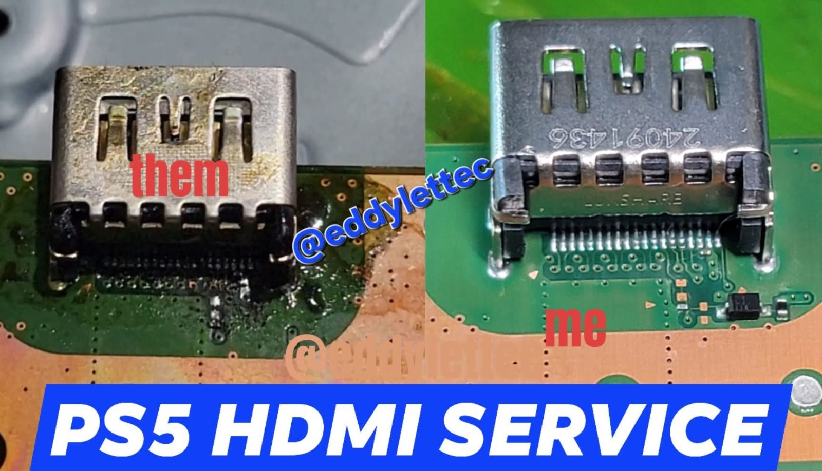 PS5 HDMI Port Repair Mail-in Service (Board Only) High quality Fast Repair
