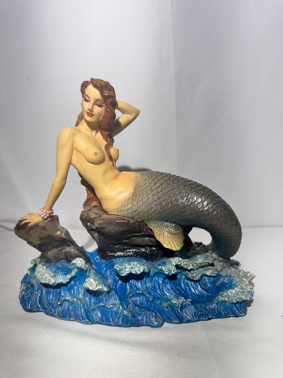Summit Collection Mermaid Statue Figurine Hand Painted Fantasy Decor