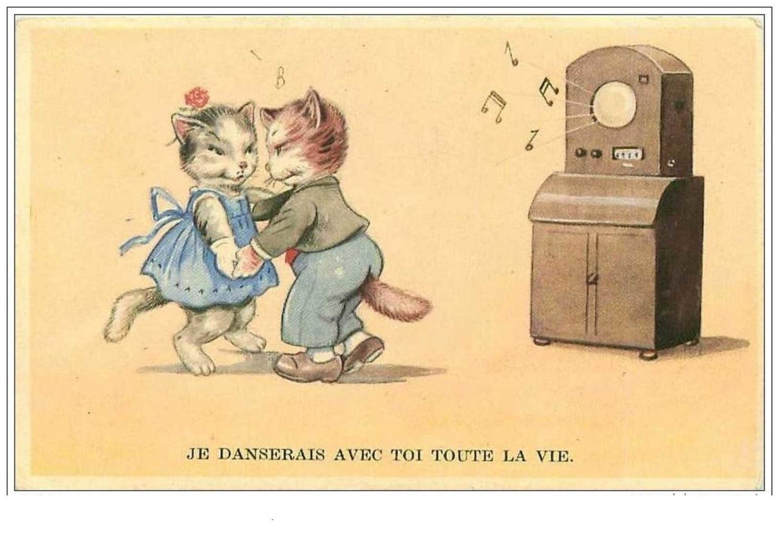 Cats No. 1994. I Would Dance With You All My Life. Dancing Cats