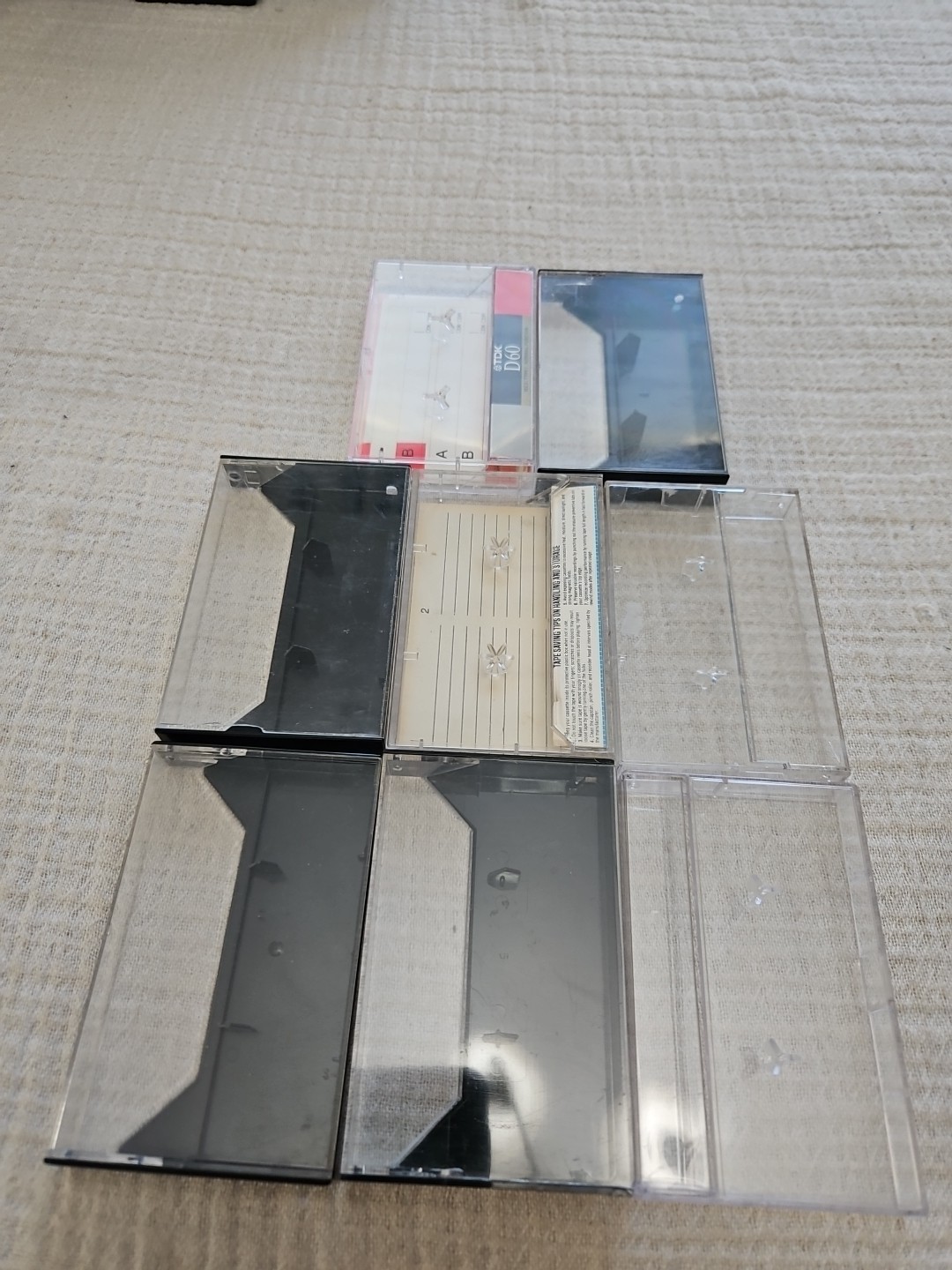 8 Qty Empty CASSETTE Cases