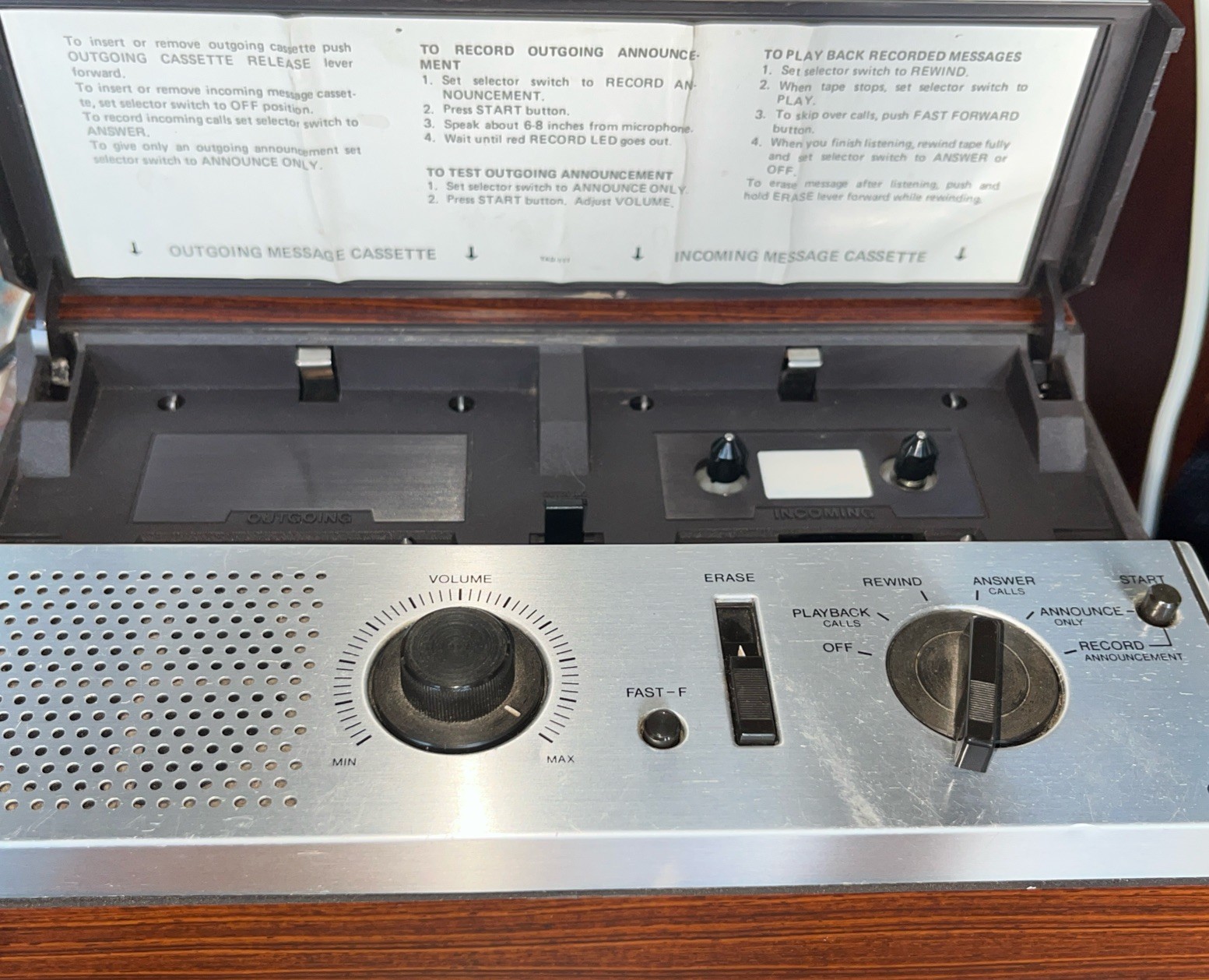 Vintage Radio Shack Duofone TAD-111A Dual Cassette Telephone ☎️ Answering System