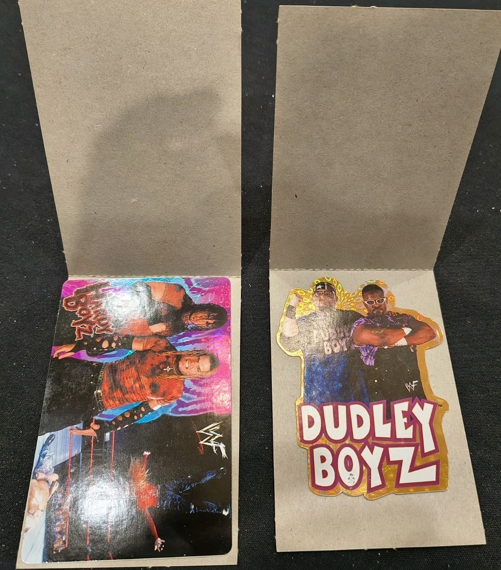 HARDY BOYZ/ Dudley Boyz 2000 WWF/WWE Wrestling Vending Stickers