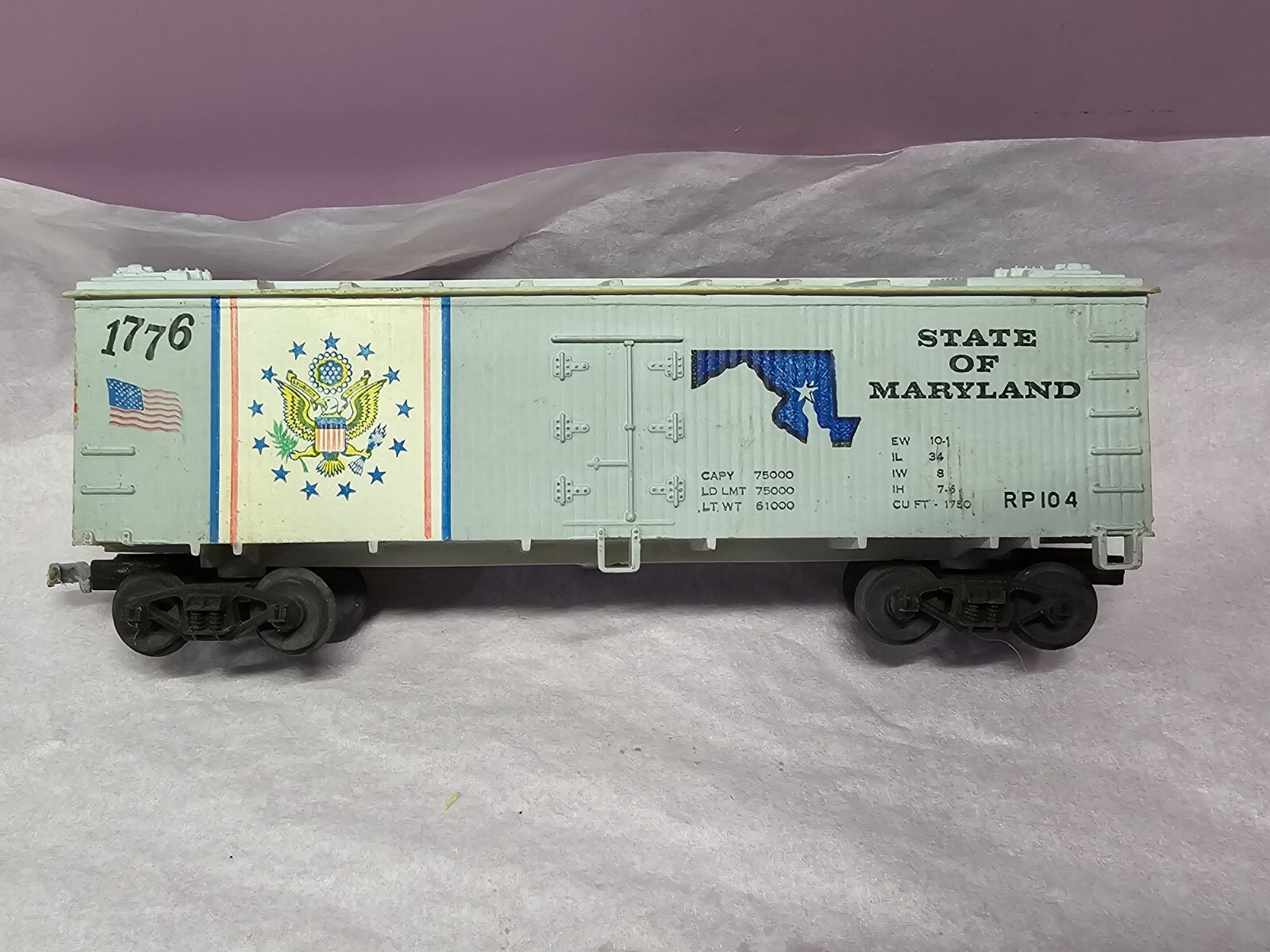 Vintage Life-Like State Of Maryland 1776 Bi-Centennial HO Train Box Car RP104